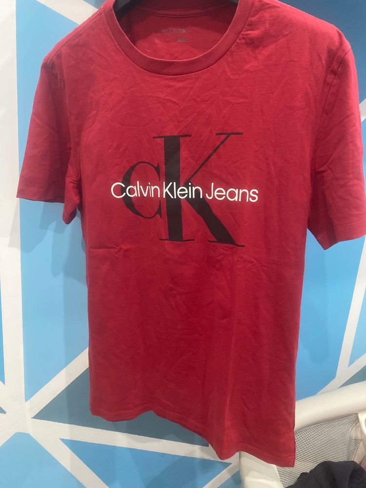 Maglietta rossa Calvin Klein Jeans