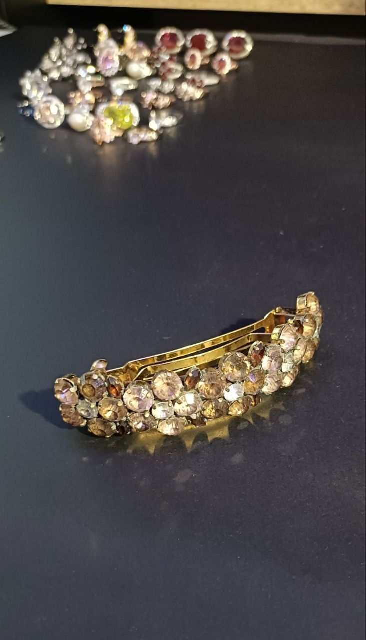 Sparkling Rhinestone French Barrette Crystal Hair Clip