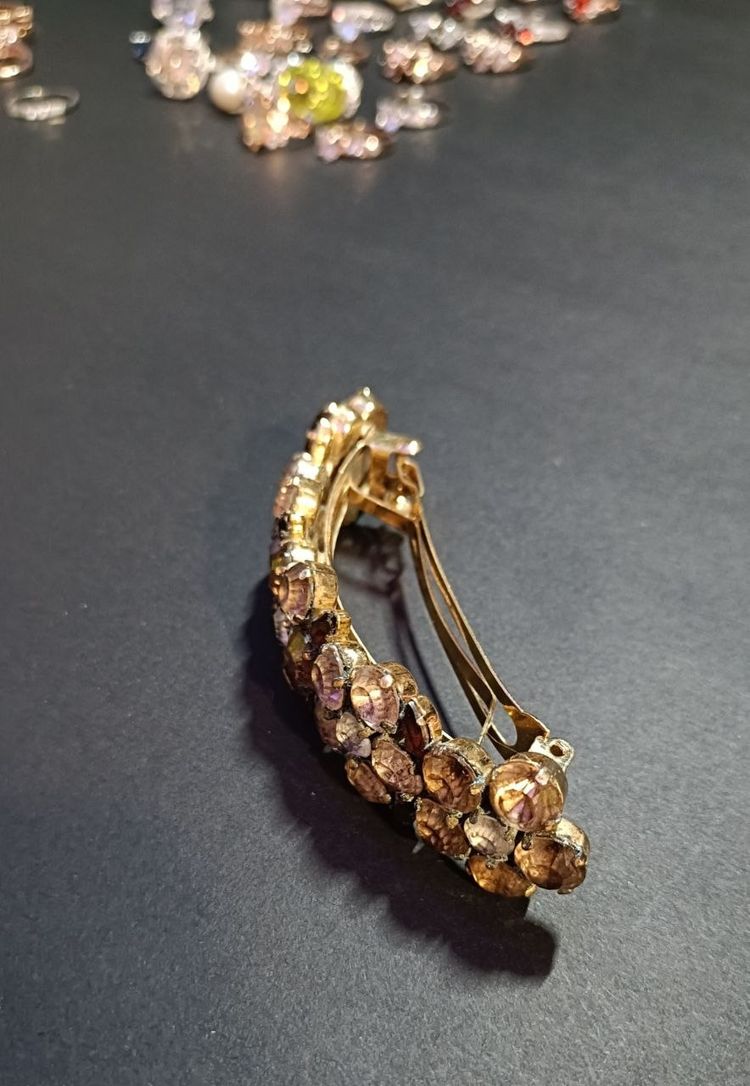 Sparkling Rhinestone French Barrette Crystal Hair Clip 4