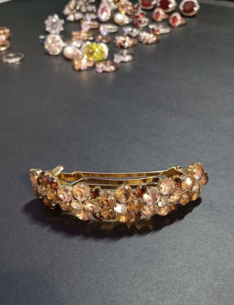 Sparkling Rhinestone French Barrette Crystal Hair Clip 3