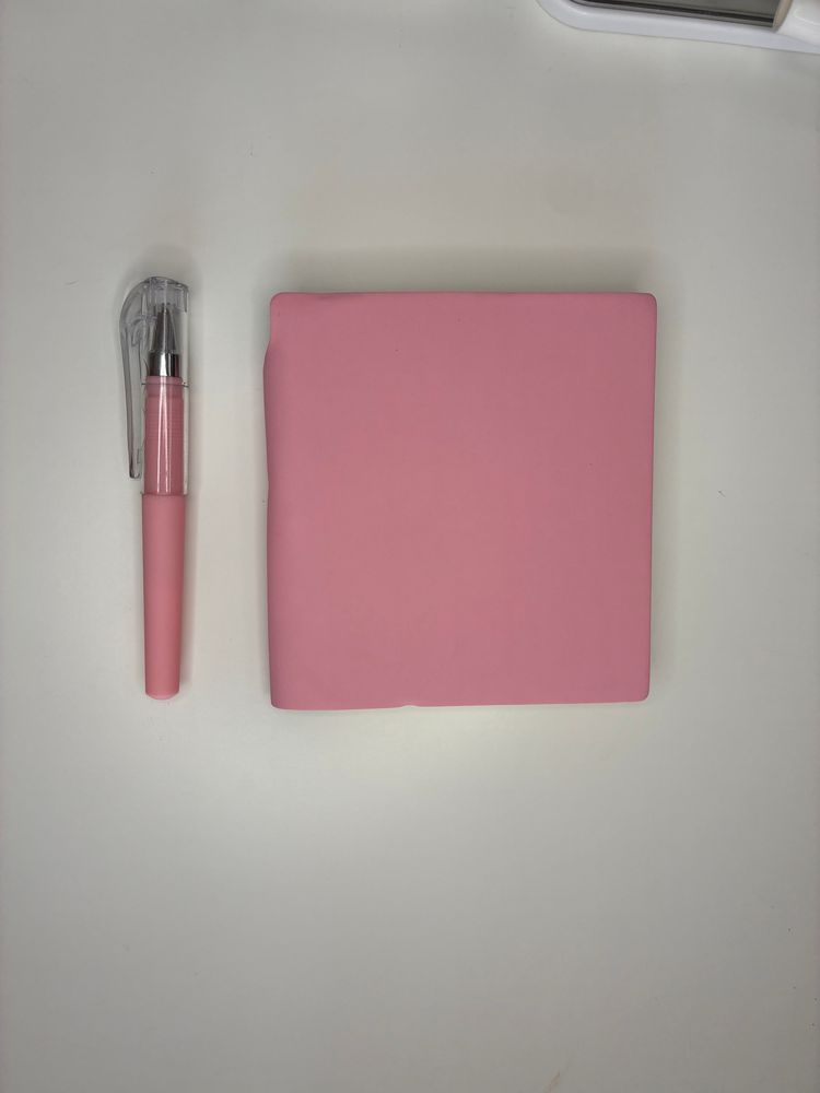 Pink blue green and purple Notebook And Pen Set