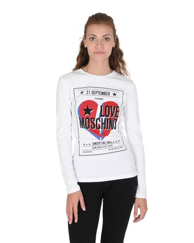 Love Moschino White Long Sleeve Shirt