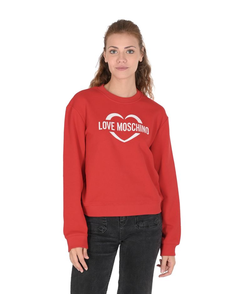Love Moschino Red Sweatshirt