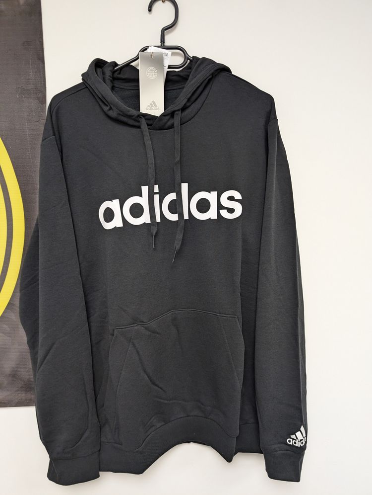 Adidas Black hoodie, big logo, little logo 4