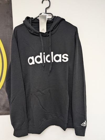 Adidas Black hoodie, big logo, little logo 4