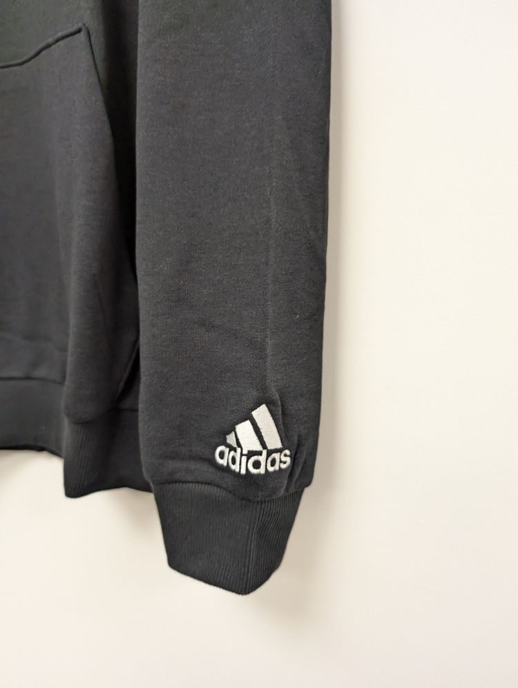 Adidas Black hoodie, big logo, little logo 3