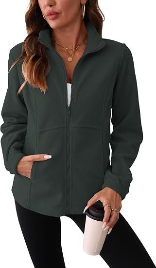 Dark Green Zip-Up Jacket 5