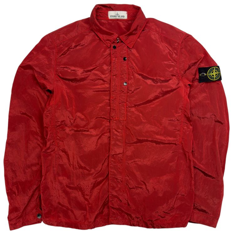 S/S 16 Stone Island Nylon Metal Overshirt - Red obraz 1