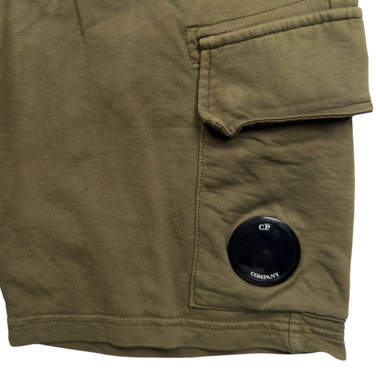 C.P. Company Fleece Shorts - Khaki 4