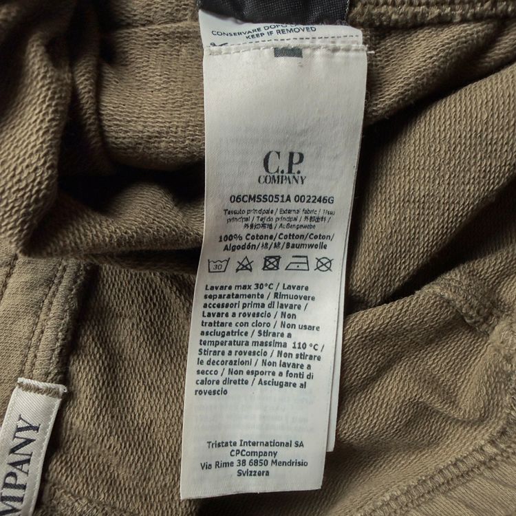 C.P. Company Fleece Shorts - Khaki 3