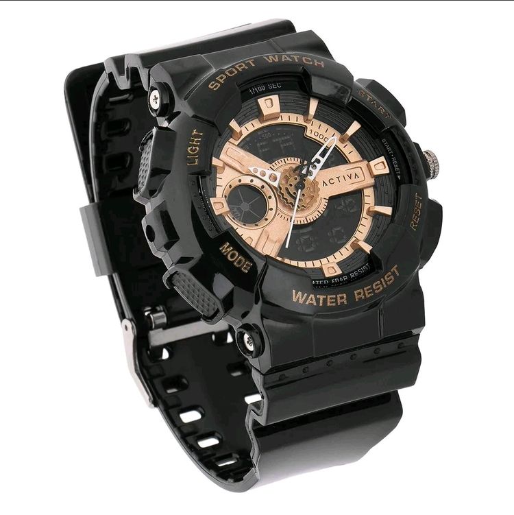 Activa Pixel x Invicta Black And Gold 50mm Sport Watch - ACW499-003