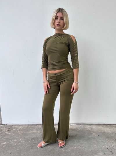 IV slinky trousers - olive