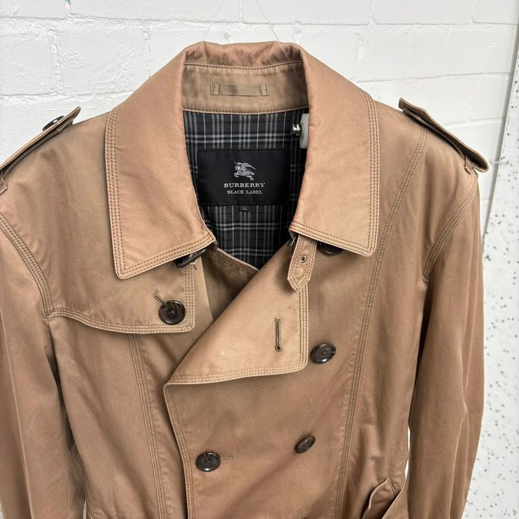 Burberry Black Label Japan Exclusive Brown Trench Coat imagen 2