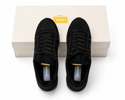 Roscomar Black Suede Trainers BNIB EU 40 UK 6/ 6.5 Unisex Eco Sneakers