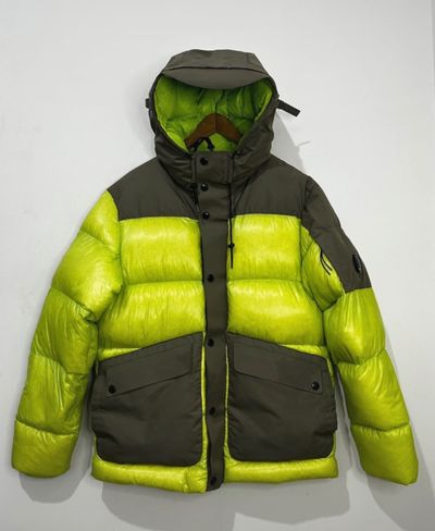 CP Company DD Shell Mixed Panel Puffer