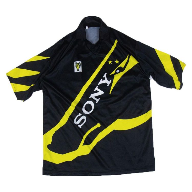 Black And Yellow Sports Jersey With Boksic 9 On Back