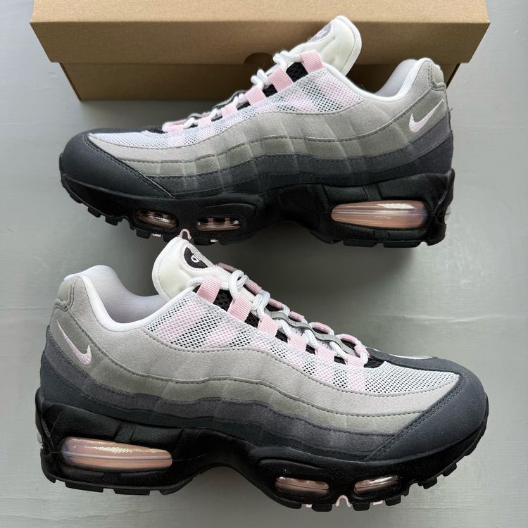 Nike Air Max 95 Size UK 6 OG Big Bubble Pink Foam Black Grey Trainers HJ5996-001 obraz 1