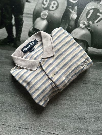 Polo Golf striped polo shirt size M
