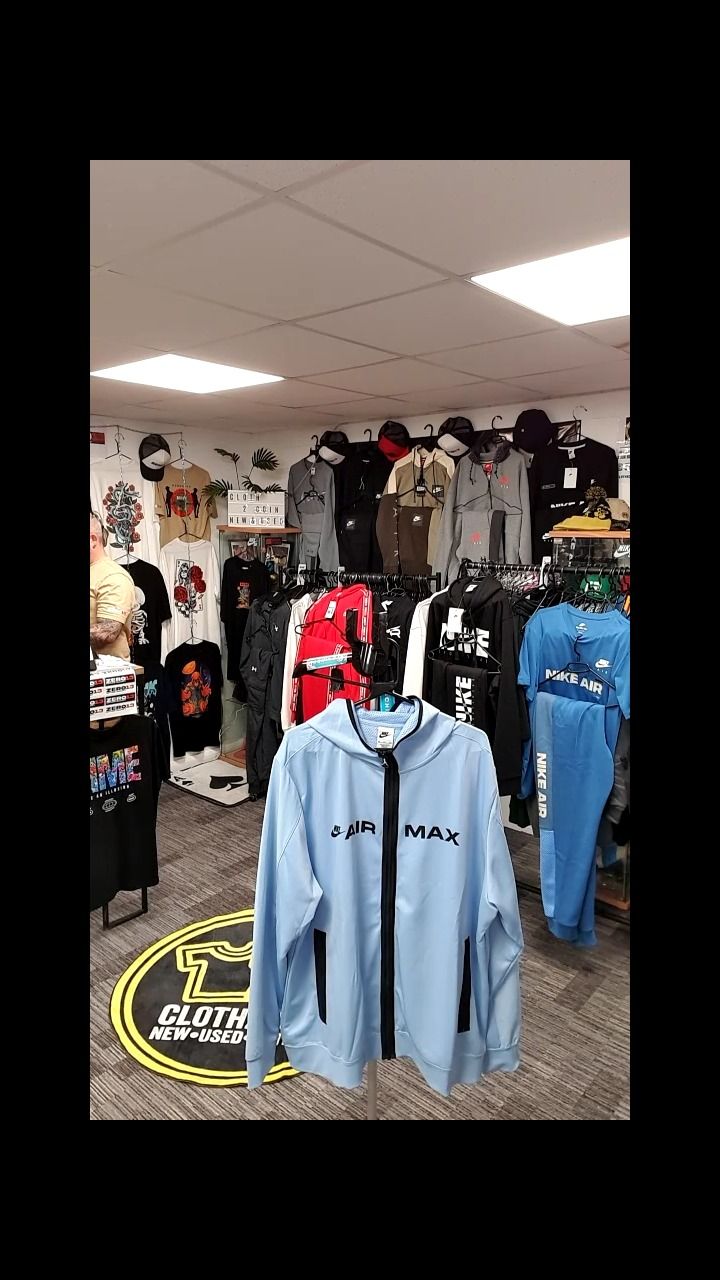Nike nike air max blue full zip hoodie, new with tags xxl product image