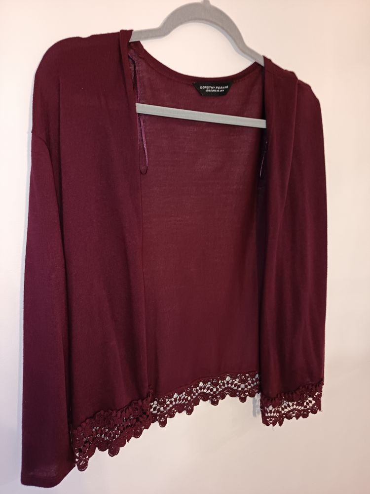 Dorothy Perkins Burgundy Cardigan