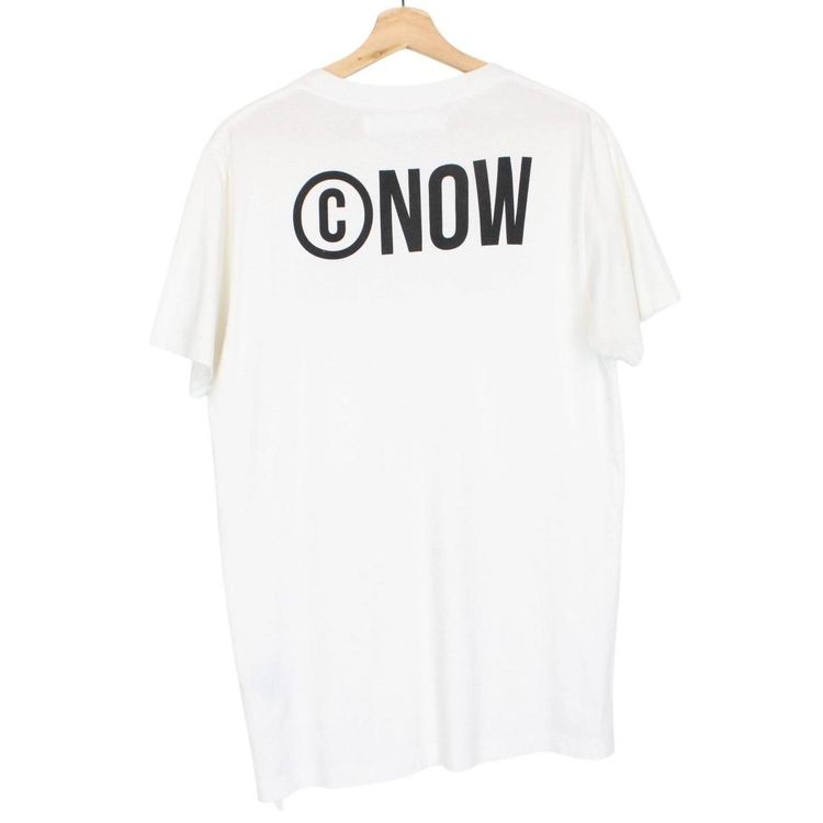 Off White Non-Fiction Print T-Shirt S/M 2