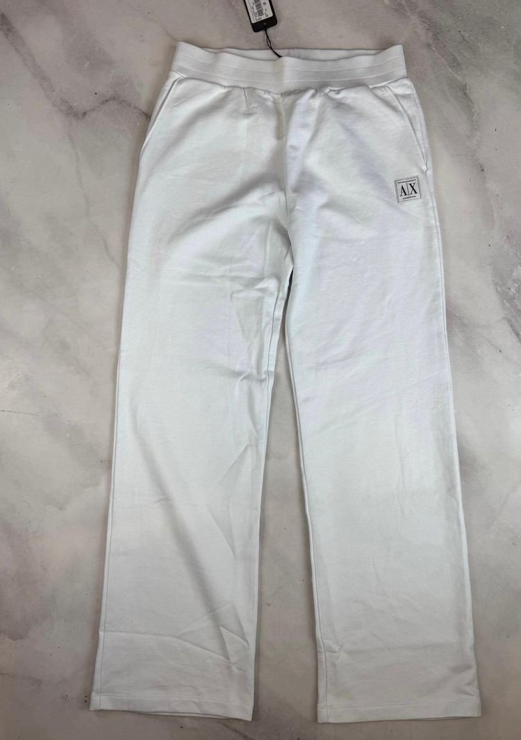 Armani Exchange White Sweatpants image 3