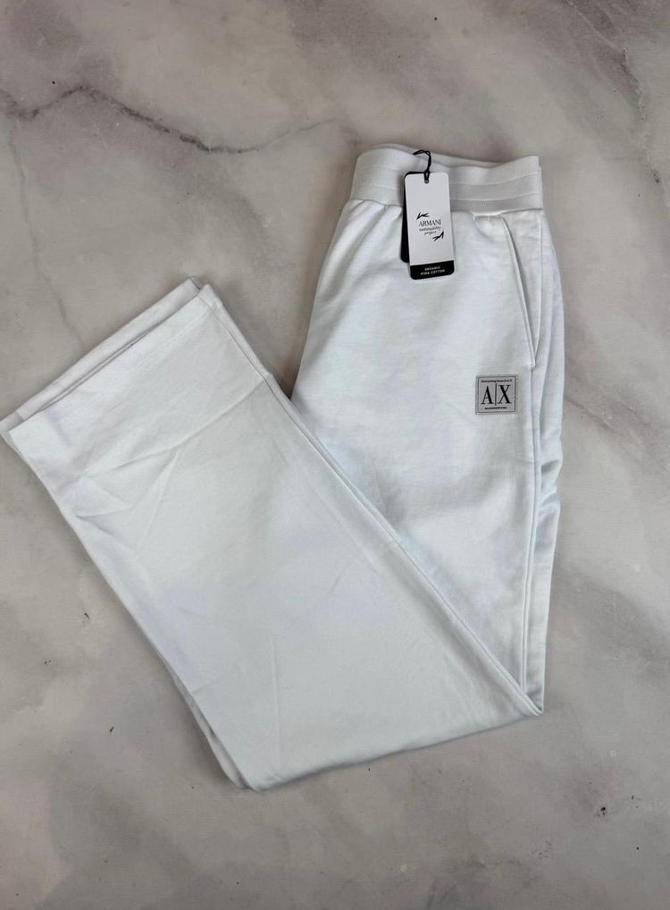 Armani Exchange White Sweatpants