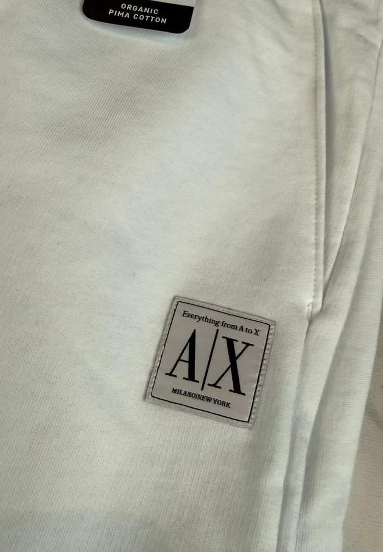 Armani Exchange White Sweatpants image 5