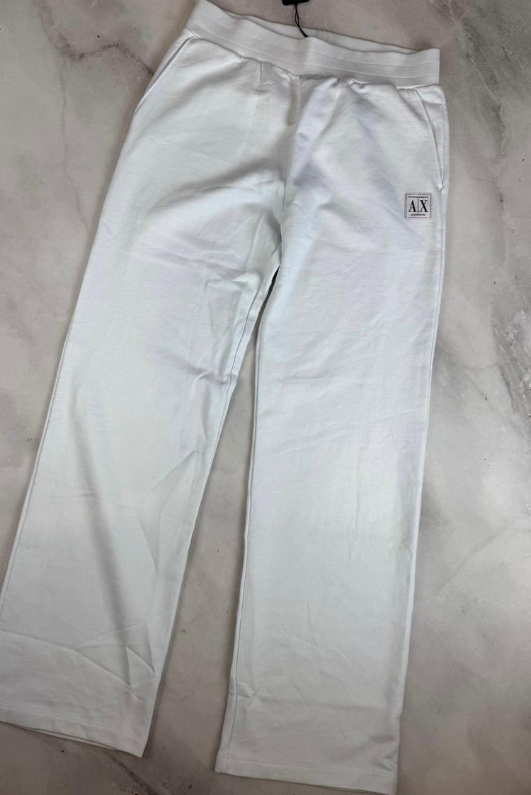 Armani Exchange White Sweatpants image 4
