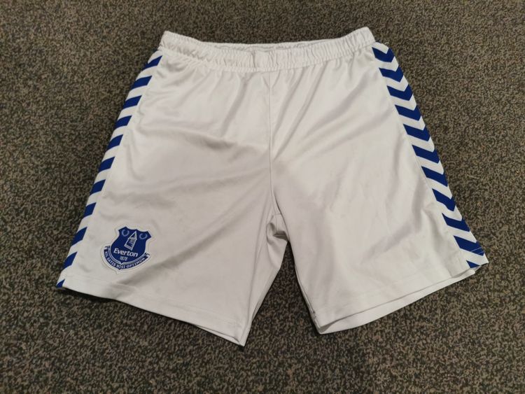 Hummel White Sports Shorts With Everton Logo image 1