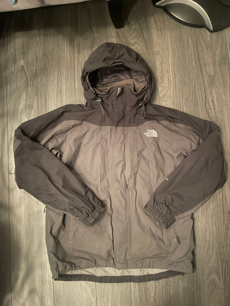 The North Face Black and Grey Hyvent North Face Raincoat product image