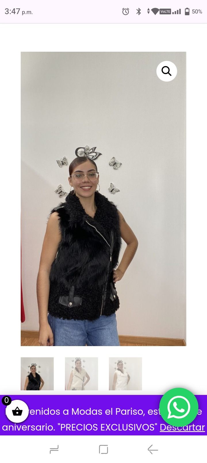 Chaleco de pelo y borrego