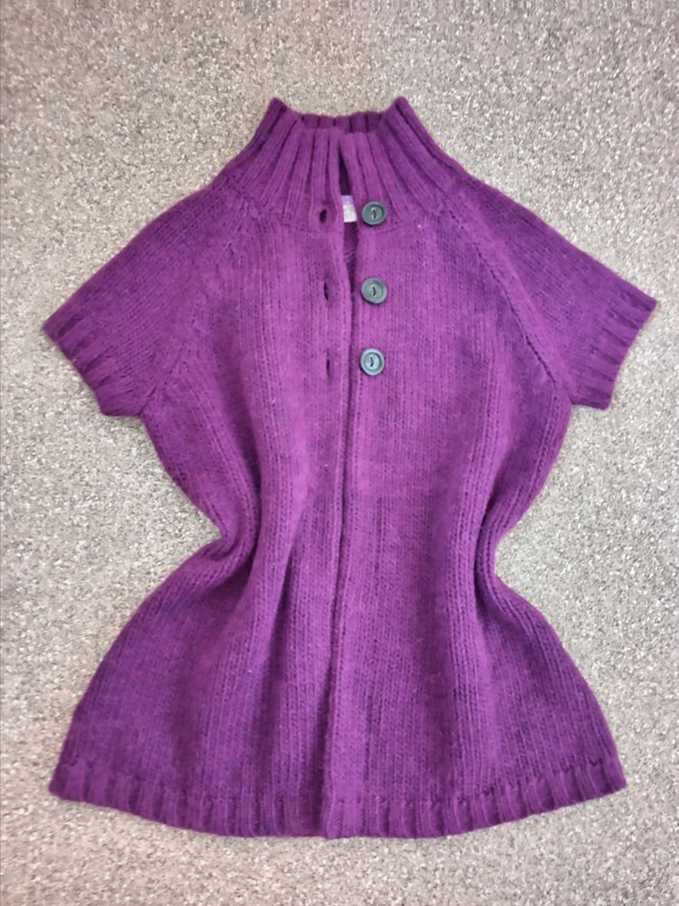 Espirit Esprit Purple Knitted Short Sleeve Cardigan product image