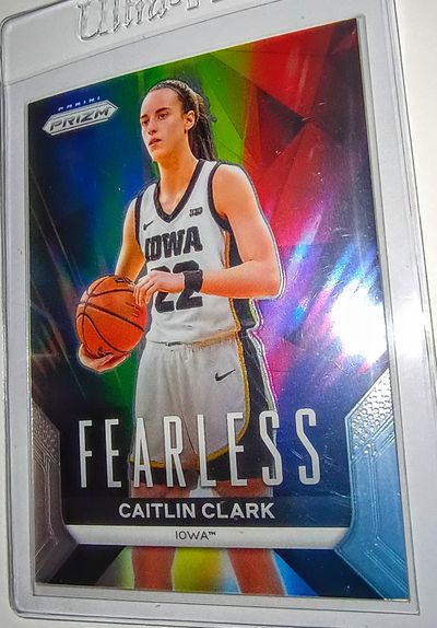 Caitlin Clark 2024 Panini Prizm Fearless Rookie Card WNBA
