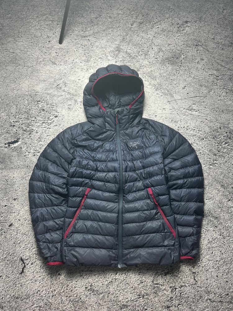 Navy Blue Arc'Teryx Puffer Jacket With Hood