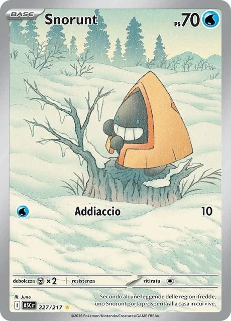 Pokemon Snorunt ASC 227 NM IT product image