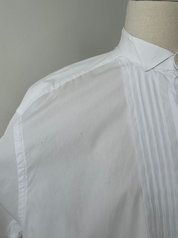Christian Dior Chemise 1990s Pure Cotton Tuxedo Shirt - XL image 5