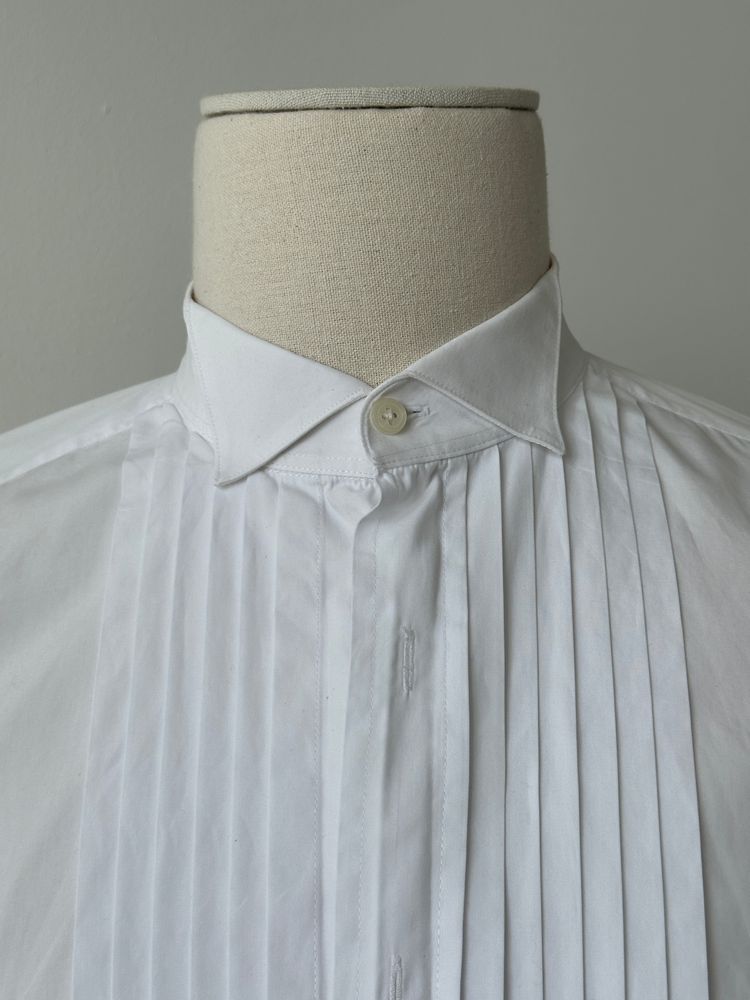 Christian Dior Chemise 1990s Pure Cotton Tuxedo Shirt - XL image 6