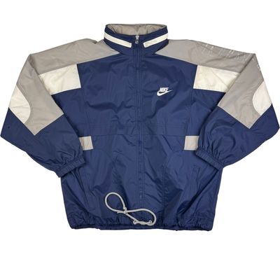 Vintage Nike 90's Premier Full-Zip Track Jacket Navy