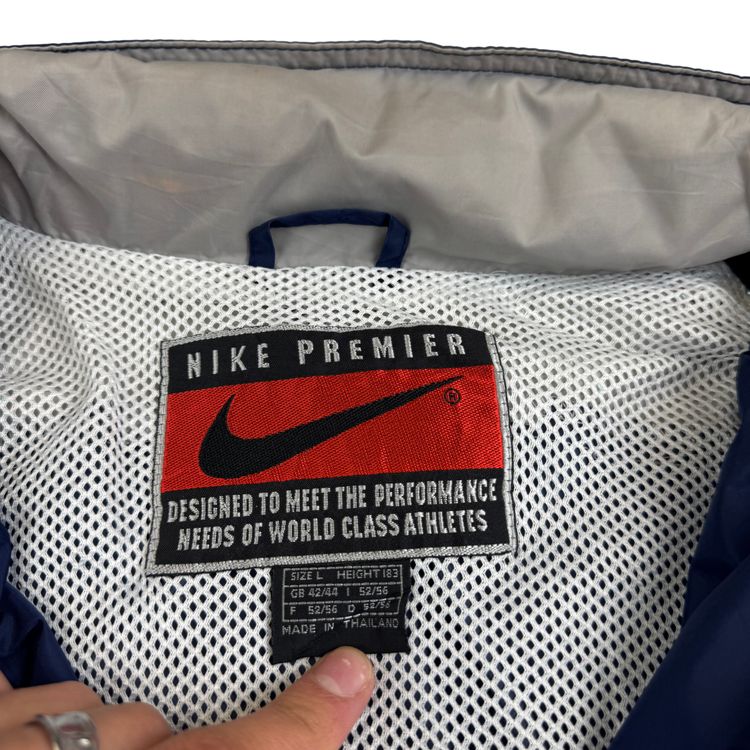 Vintage Nike 90's Premier Full-Zip Track Jacket Navy image 4