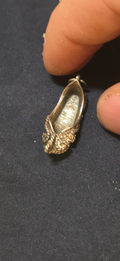 925 Sterling Silver Shoe Charm Pendant