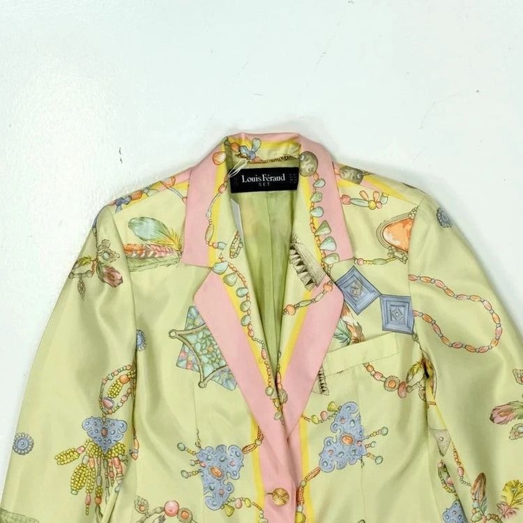 Louis Feraud Blazer / silk print blazer image 4