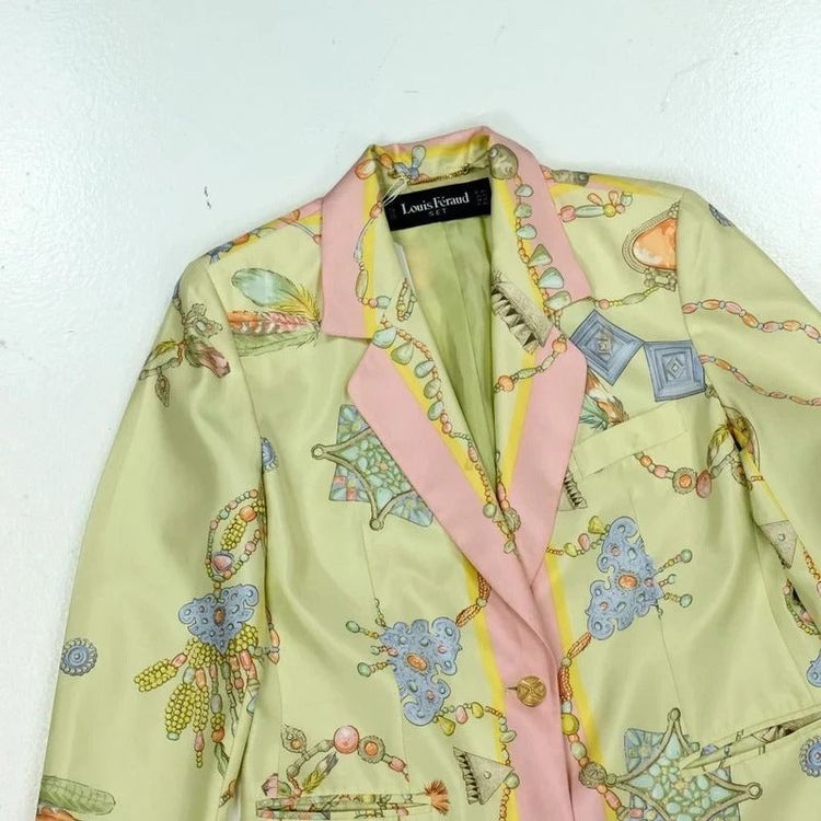 Louis Feraud Blazer / silk print blazer image 6