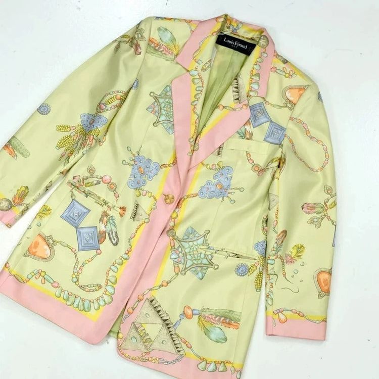 Louis Feraud Blazer / silk print blazer image 2