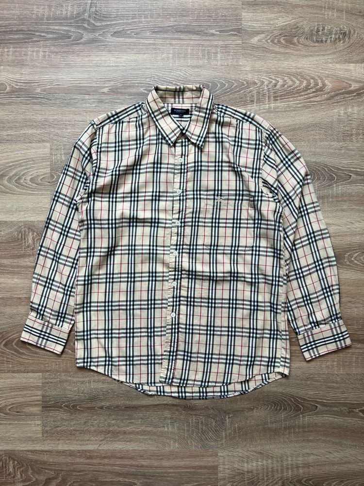 Burberry 00s Tan Burberry Nova Check L/S Shirt (L) product image