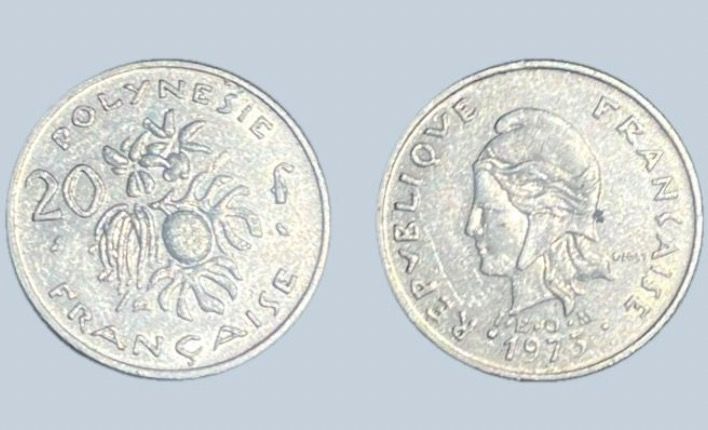 Unknown French Polynesia 10c - RARE - circulated product image