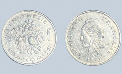 French Polynesia 10c - RARE - circulated