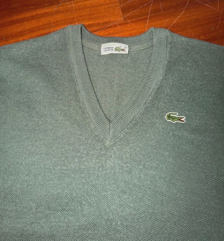 Lacoste Lacoste green V-neck sweater product image