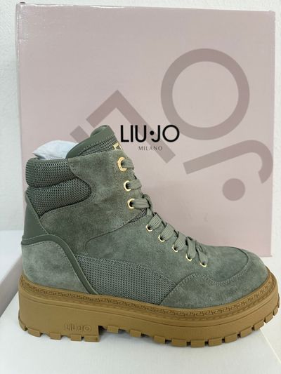 Liu Jo Green Suede Ankle Boots