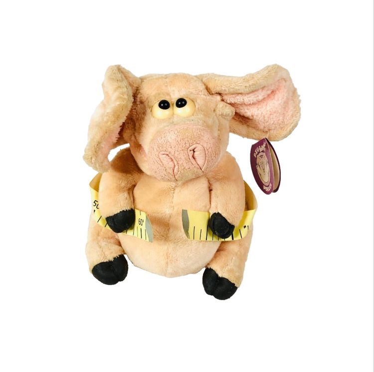 Fabulous Finds by Nikki Piggin’ Big Ears Novelty Plush Porker Weight loss Tape Measure Y2K Soft Toy product image
